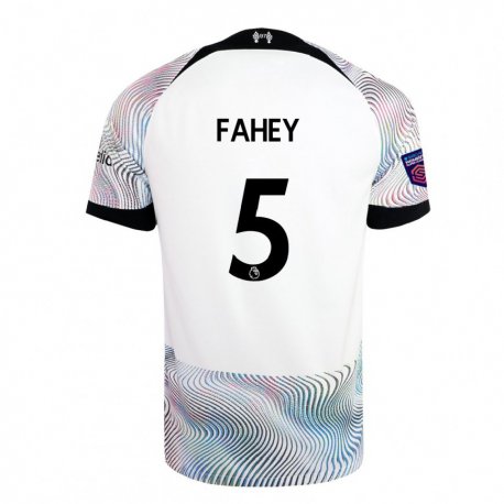 Kandiny Lapset Niamh Fahey #5 Valkoinen Värikäs Vieraspaita 2022/23 Lyhythihainen Paita T-paita
