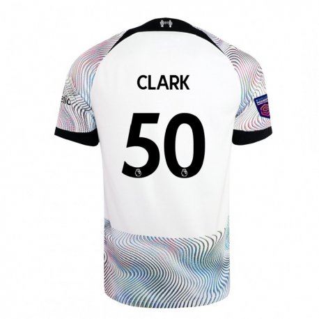 Kandiny Lapset Bobby Clark #50 Valkoinen Värikäs Vieraspaita 2022/23 Lyhythihainen Paita T-paita