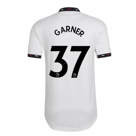 Kandiny Lapset James Garner #37 Valkoinen Vieraspaita 2022/23 Lyhythihainen Paita T-paita