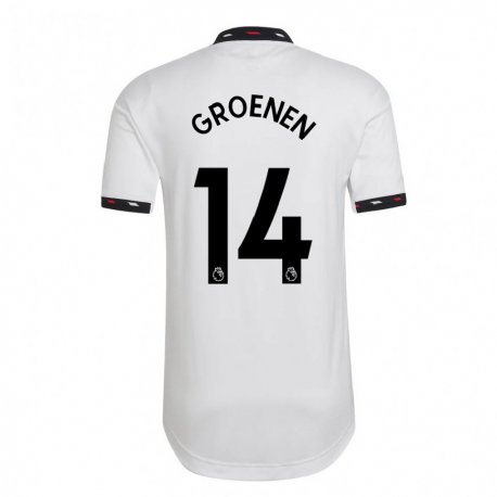Kandiny Lapset Jackie Groenen #14 Valkoinen Vieraspaita 2022/23 Lyhythihainen Paita T-paita
