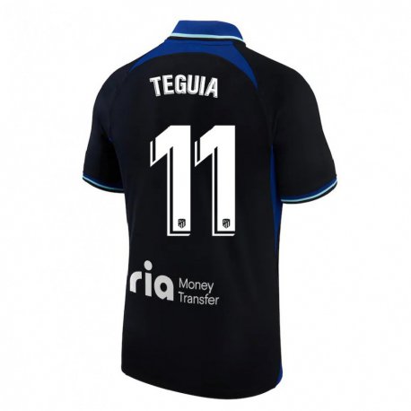 Kandiny Lapset Cedric Teguia #11 Musta Valkoinen Sininen Vieraspaita 2022/23 Lyhythihainen Paita T-paita