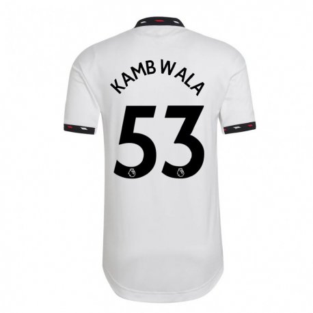 Kandiny Lapset Willy Kambwala #53 Valkoinen Vieraspaita 2022/23 Lyhythihainen Paita T-paita