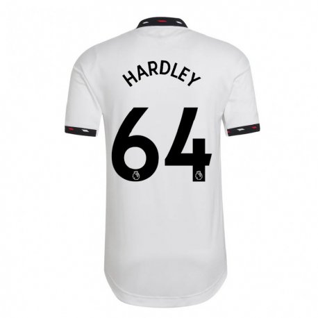 Kandiny Lapset Bjorn Hardley #64 Valkoinen Vieraspaita 2022/23 Lyhythihainen Paita T-paita