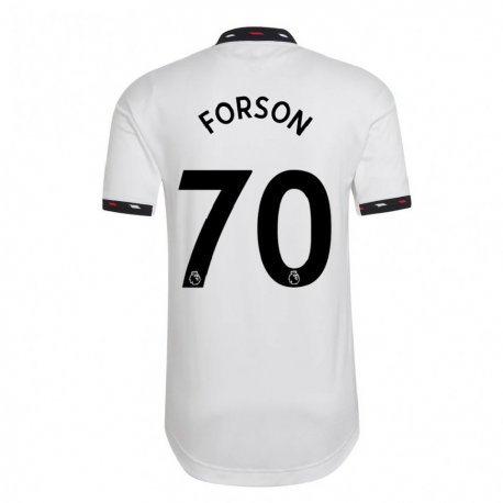 Kandiny Lapset Omari Forson #70 Valkoinen Vieraspaita 2022/23 Lyhythihainen Paita T-paita