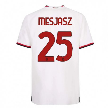 Kandiny Lapset Malgorzata Mesjasz #25 Valkoinen Punainen Vieraspaita 2022/23 Lyhythihainen Paita T-paita