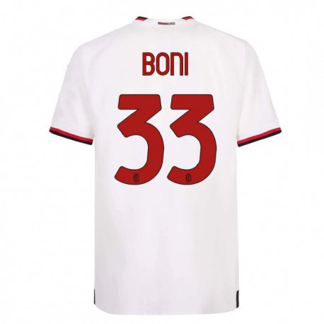 Kandiny Lapset Landry Boni #33 Valkoinen Punainen Vieraspaita 2022/23 Lyhythihainen Paita T-paita