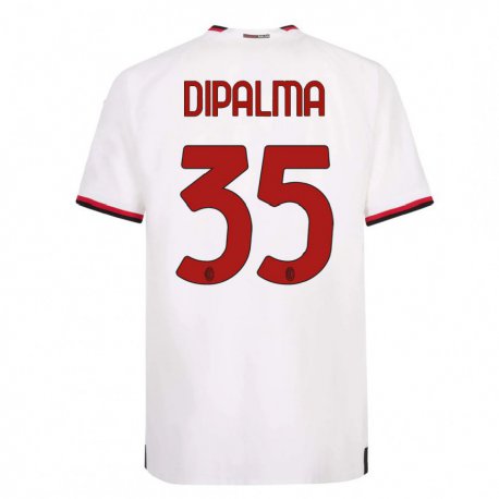 Kandiny Lapset Matteo Dipalma #35 Valkoinen Punainen Vieraspaita 2022/23 Lyhythihainen Paita T-paita