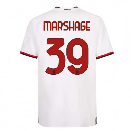 Kandiny Lapset Wilgot Marshage #39 Valkoinen Punainen Vieraspaita 2022/23 Lyhythihainen Paita T-paita