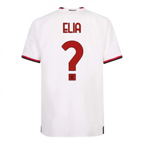 Kandiny Lapset Emanuele Elia #0 Valkoinen Punainen Vieraspaita 2022/23 Lyhythihainen Paita T-paita