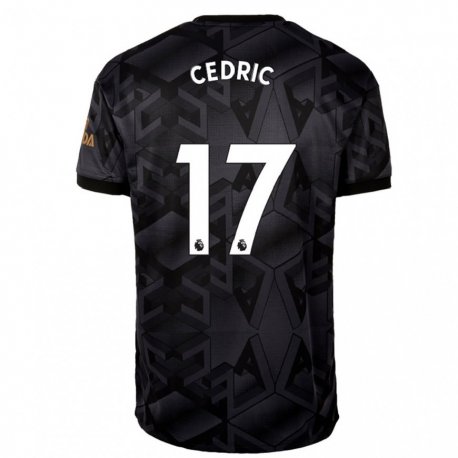 Kandiny Lapset Cedric Soares #17 Musta Harmaa Vieraspaita 2022/23 Lyhythihainen Paita T-paita