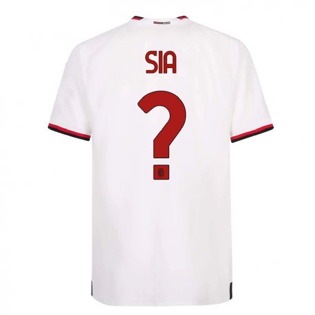 Kandiny Lapset Diego Sia #0 Valkoinen Punainen Vieraspaita 2022/23 Lyhythihainen Paita T-paita
