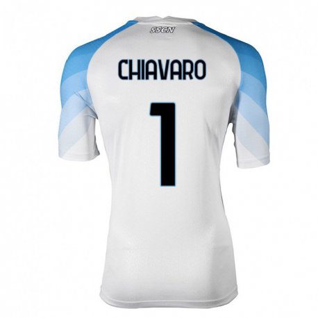 Kandiny Lapset Kelly Chiavaro #1 Valkoinen Taivas Sininen Vieraspaita 2022/23 Lyhythihainen Paita T-paita