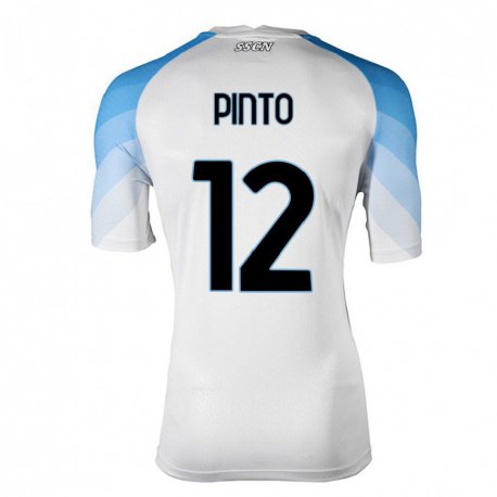 Kandiny Lapset Ciro Pinto #12 Valkoinen Taivas Sininen Vieraspaita 2022/23 Lyhythihainen Paita T-paita