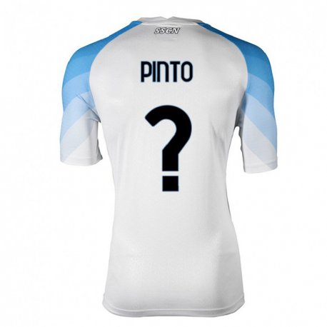 Kandiny Lapset Ciro Pinto #0 Valkoinen Taivas Sininen Vieraspaita 2022/23 Lyhythihainen Paita T-paita