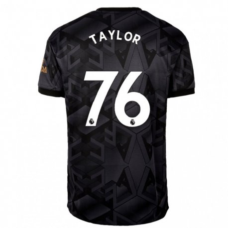 Kandiny Lapset Kido Taylor Hart #76 Musta Harmaa Vieraspaita 2022/23 Lyhythihainen Paita T-paita
