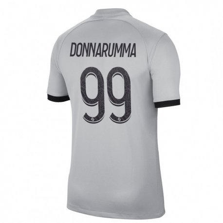 Kandiny Lapset Gianluigi Donnarumma #99 Harmaa Vieraspaita 2022/23 Lyhythihainen Paita T-paita