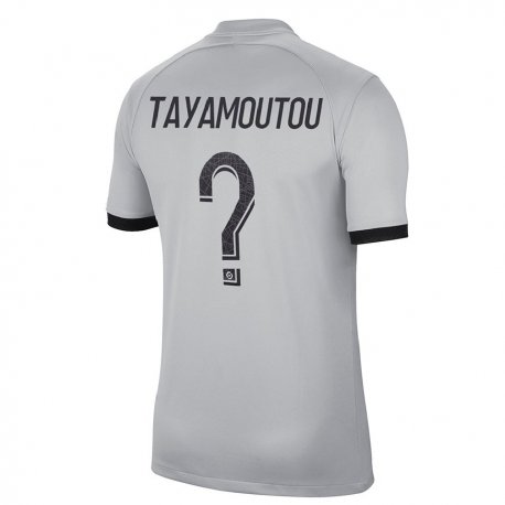 Kandiny Lapset Enzo Tayamoutou #0 Harmaa Vieraspaita 2022/23 Lyhythihainen Paita T-paita