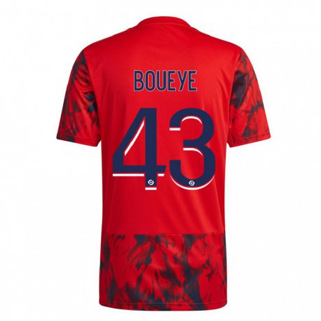 Kandiny Lapset Philippe Boueye #43 Punainen Avaruus Vieraspaita 2022/23 Lyhythihainen Paita T-paita