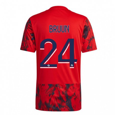 Kandiny Lapset Signe Bruun #24 Punainen Avaruus Vieraspaita 2022/23 Lyhythihainen Paita T-paita