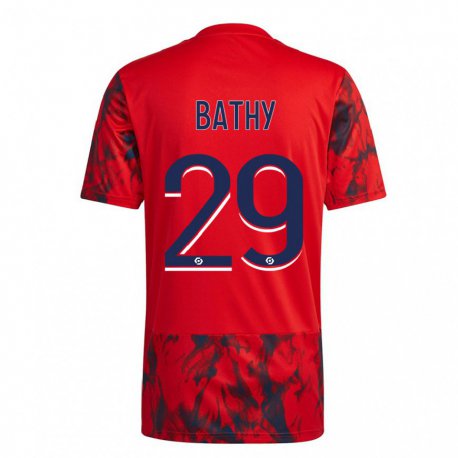 Kandiny Lapset Griedge Mbock Bathy #29 Punainen Avaruus Vieraspaita 2022/23 Lyhythihainen Paita T-paita