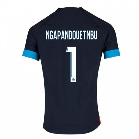 Kandiny Lapset Simon Ngapandouetnbu #1 Musta Olympia Vieraspaita 2022/23 Lyhythihainen Paita T-paita