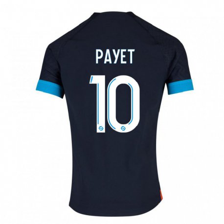 Kandiny Lapset Dimitri Payet #10 Musta Olympia Vieraspaita 2022/23 Lyhythihainen Paita T-paita