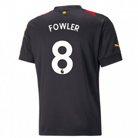 Kandiny Lapset Mary Fowler #8 Musta Punainen Vieraspaita 2022/23 Lyhythihainen Paita T-paita