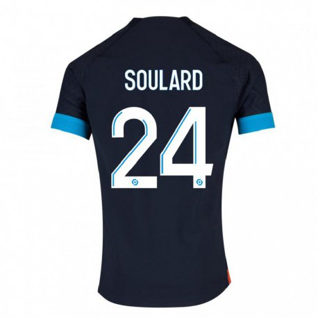 Kandiny Lapset Amandine Soulard #24 Musta Olympia Vieraspaita 2022/23 Lyhythihainen Paita T-paita
