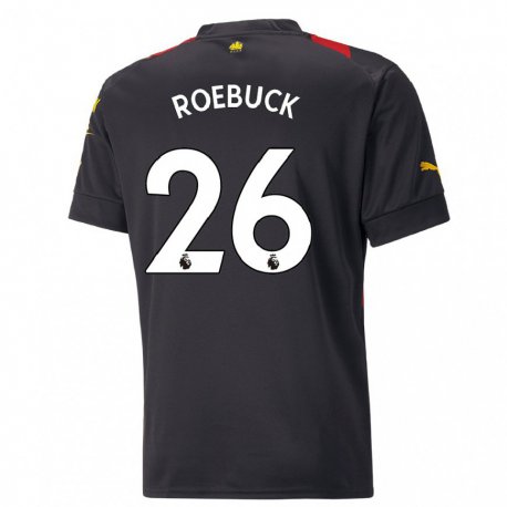 Kandiny Lapset Ellie Roebuck #26 Musta Punainen Vieraspaita 2022/23 Lyhythihainen Paita T-paita
