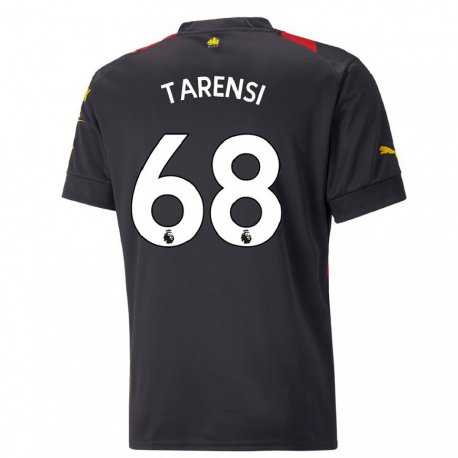 Kandiny Lapset Oscar Tarensi #68 Musta Punainen Vieraspaita 2022/23 Lyhythihainen Paita T-paita