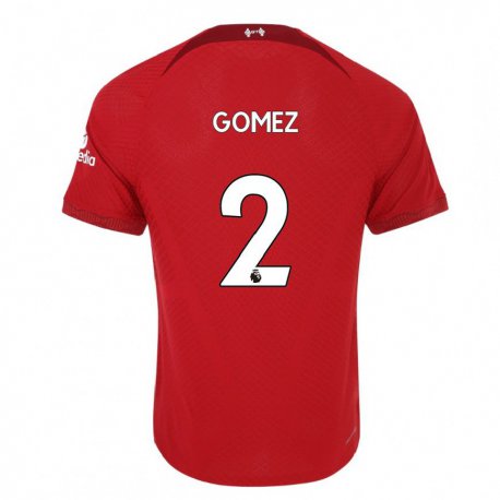 Kandiny Miesten Joe Gomez #2 Tummanpunainen Kotipaita 2022/23 Lyhythihainen Paita T-paita