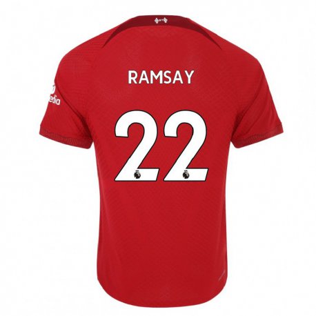 Kandiny Miesten Calvin Ramsay #22 Tummanpunainen Kotipaita 2022/23 Lyhythihainen Paita T-paita