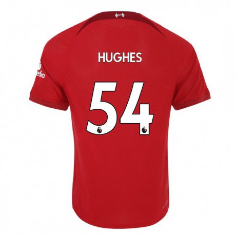 Kandiny Miesten Liam Hughes #54 Tummanpunainen Kotipaita 2022/23 Lyhythihainen Paita T-paita