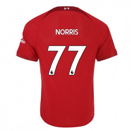 Kandiny Miesten James Norris #77 Tummanpunainen Kotipaita 2022/23 Lyhythihainen Paita T-paita