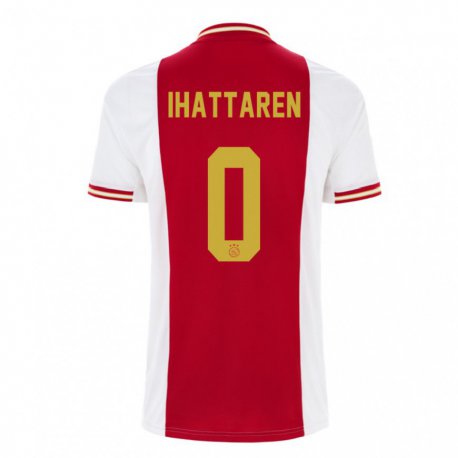 Kandiny Miesten Mohamed Ihattaren #0 Tummanpunainen Valkoinen Kotipaita 2022/23 Lyhythihainen Paita T-paita