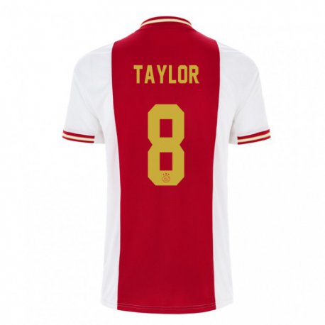 Kandiny Miesten Kenneth Taylor #8 Tummanpunainen Valkoinen Kotipaita 2022/23 Lyhythihainen Paita T-paita