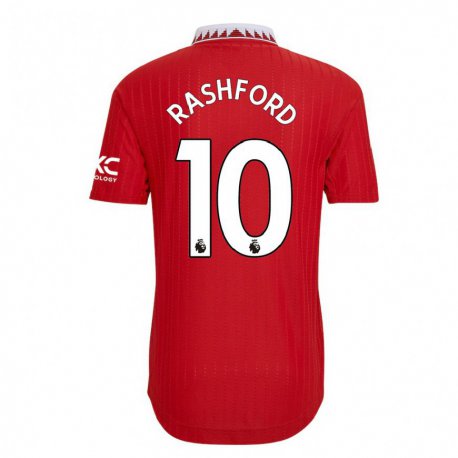 Kandiny Miesten Marcus Rashford #10 Punainen Kotipaita 2022/23 Lyhythihainen Paita T-paita