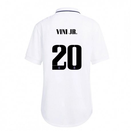 Kandiny Miesten Vinicius Junior #20 Valkoinen Violetti Kotipaita 2022/23 Lyhythihainen Paita T-paita