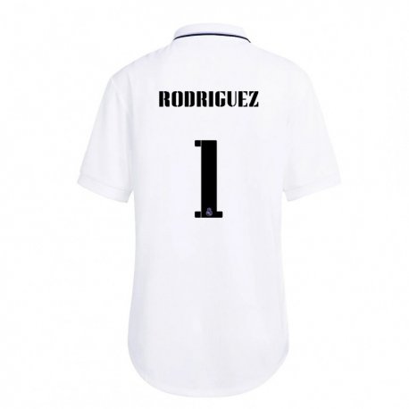 Kandiny Miesten Misa Rodriguez #1 Valkoinen Violetti Kotipaita 2022/23 Lyhythihainen Paita T-paita