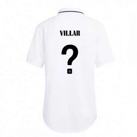 Kandiny Miesten Javi Villar #0 Valkoinen Violetti Kotipaita 2022/23 Lyhythihainen Paita T-paita
