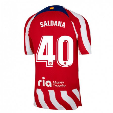 Kandiny Miesten Jose Saldana #40 Punainen Valkoinen Sininen Kotipaita 2022/23 Lyhythihainen Paita T-paita