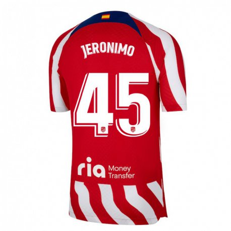 Kandiny Miesten Isaiah Jeronimo #45 Punainen Valkoinen Sininen Kotipaita 2022/23 Lyhythihainen Paita T-paita