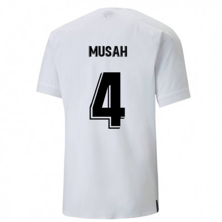 Kandiny Miesten Yunus Musah #4 Kermanvalkoinen Kotipaita 2022/23 Lyhythihainen Paita T-paita