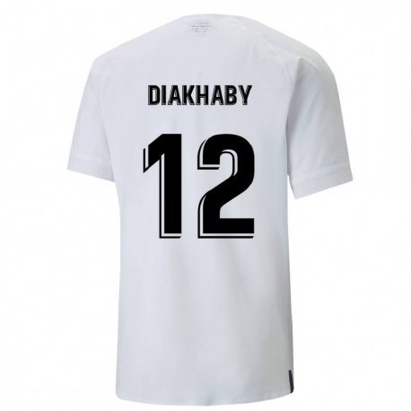 Kandiny Miesten Mouctar Diakhaby #12 Kermanvalkoinen Kotipaita 2022/23 Lyhythihainen Paita T-paita