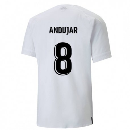 Kandiny Miesten Candela Andujar #8 Kermanvalkoinen Kotipaita 2022/23 Lyhythihainen Paita T-paita
