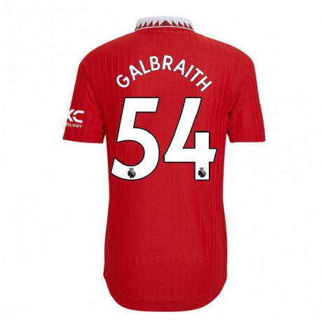 Kandiny Miesten Ethan Galbraith #54 Punainen Kotipaita 2022/23 Lyhythihainen Paita T-paita