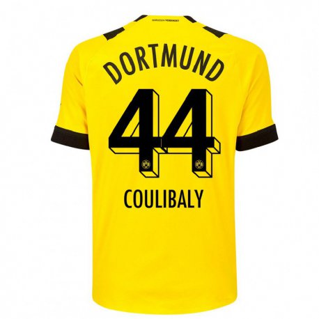 Kandiny Miesten Soumaila Coulibaly #44 Keltainen Kotipaita 2022/23 Lyhythihainen Paita T-paita