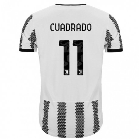 Kandiny Miesten Juan Cuadrado #11 Valkoinen Musta Kotipaita 2022/23 Lyhythihainen Paita T-paita