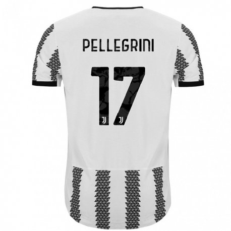 Kandiny Miesten Luca Pellegrini #17 Valkoinen Musta Kotipaita 2022/23 Lyhythihainen Paita T-paita