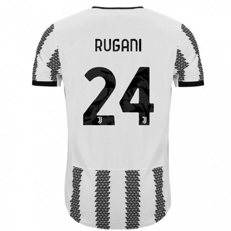 Kandiny Miesten Daniele Rugani #24 Valkoinen Musta Kotipaita 2022/23 Lyhythihainen Paita T-paita